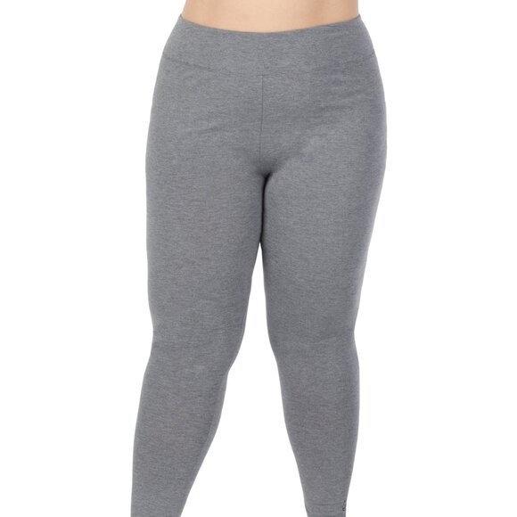 Cuddl Duds Pants - #1478 Cuddl Duds Plus Size Softwear with Stretch High-Waist Leggings - Charcoal